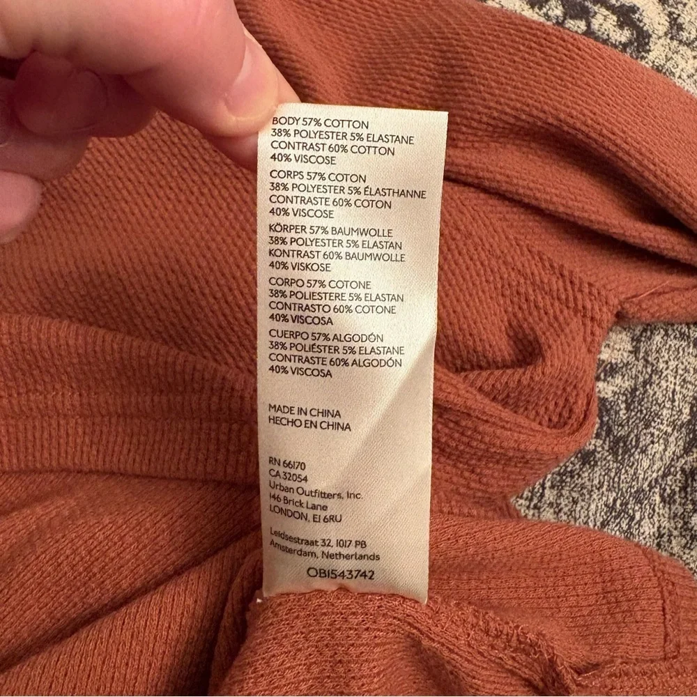 Free People Mikah Notch Neck Thermal longs sleeve top - Picture 11 of 12